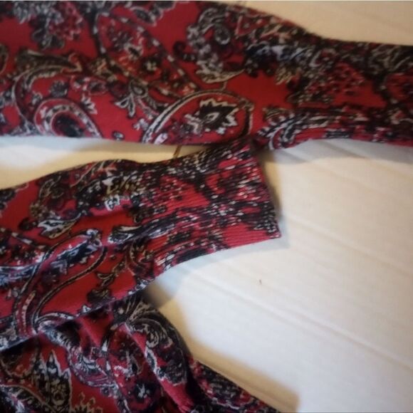 Kim Rodgers paisley print button front sweater - Picture 6 of 7